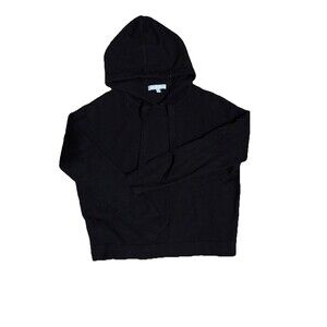 Antonio Melani Women’s Black Cashmere Knit Set Jogger Pants & Hoodie Small